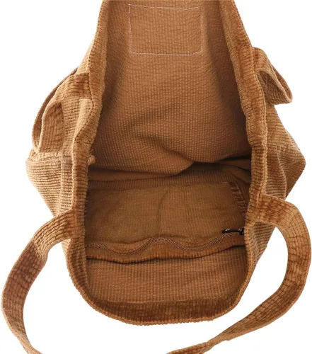 Vista 6 de Bolsos de hombro para mujer, bolsos de mano casuales de pana