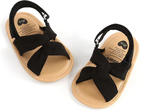 Vista 78 de Sandalias de verano para bebés, niñas y niños, unisex, antideslizantes, suela suave, transpirable, para primeros pasos, zapatos de playa al aire
