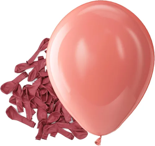 Vista 80 de Bezente Paquete de 150 globos de látex mate color burdeos de 5 pulgadas rojo (07-Red-G42)