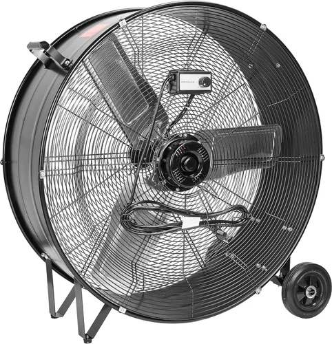 Vista 8 de NORTHSKY Ventilador de tambor industrial de alta velocidad de 13000CFM, ventilador de granero de piso de barril resistente, 2 velocidades, motor