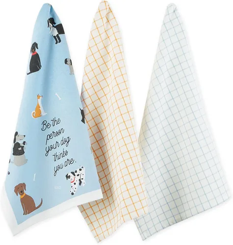 Vista 11 de DII Everyday Pets Kitchen Collection - Juego de toallas absorbentes de cocina, 18 x 28 pulgadas, Beware, 3