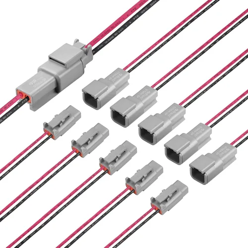 Vista 9 de JRready ST9031 Deutsch 2 cables DTP Pigtail Conector 10AWG UL3266, 2