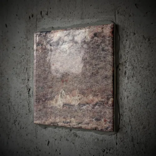 Vista 2 de 3dRose ct_97956_4 Juperana Crema Bordeaux Granite Print-Ceramic Tile, 12 pulgadas