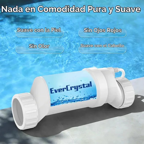Vista 5 de Celda de sal para piscina, se adapta a célula de sal de Hayward Blanco