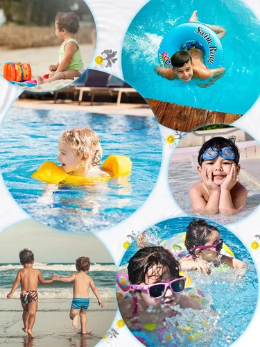 Vista 5 de Century Star Pañales de natación reutilizables para bebés, pañales de natación para niños y niñas, pantalones de natación lavables