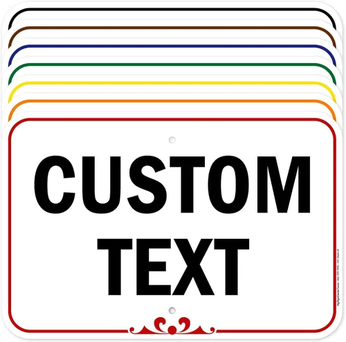 Vista 28 de My Sign Center (Prestige) - Letrero personalizado, para negocios, uso en interiores y exteriores, 7 x 10 pulgadas, libre de óxido, aluminio 040