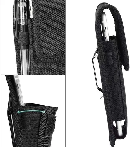 Vista 3 de Funda para teléfono de cintura para Xiaomi Redmi K30 Pro V 9 9A 9C 10X Redmi Note 9 9S 9 Pro Max cinturón clip caso nylon bolsa con trabillas