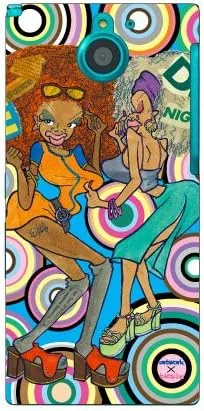 Vista 46 de MSOJ1C-ABWH-151-M827 Cute Dancers, Circle and Yellow Back Design by Artwork/for Xperia J1 Compact D5788/MVNO Smartphone (SIM Free Device)