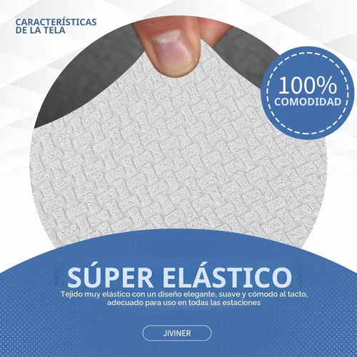 Vista 5 de JIVINER 3 piezas de fundas para sofá de 2 cojines, funda elástica para sofá con 2 fundas extra grandes para asientos, fundas gruesas ajustadas