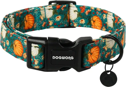 Vista 141 de DOGWONG Collar para perro de San Valentín, collar ajustable de algodón con corazón de caramelo azul, perfecto para perros pequeños a medianos