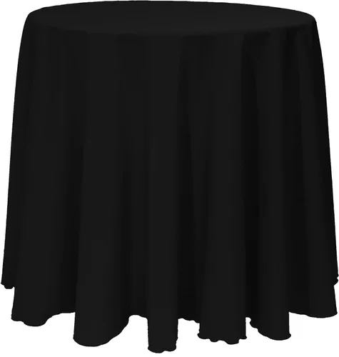 Vista 44 de Ultimate Textile 96in Round Tablecloth - Polyester Linen Table Cloth, Machine Washable, Stain & Wrinkle Resistant, Seamless Design for Events - Aqua