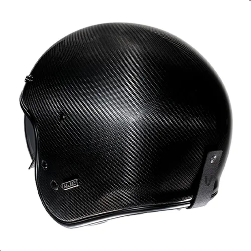 Vista 4 de HJC V31 Casco de motocicleta de carbono sólido con visera IS-10, aprobado por DOT (carbono, pequeño)