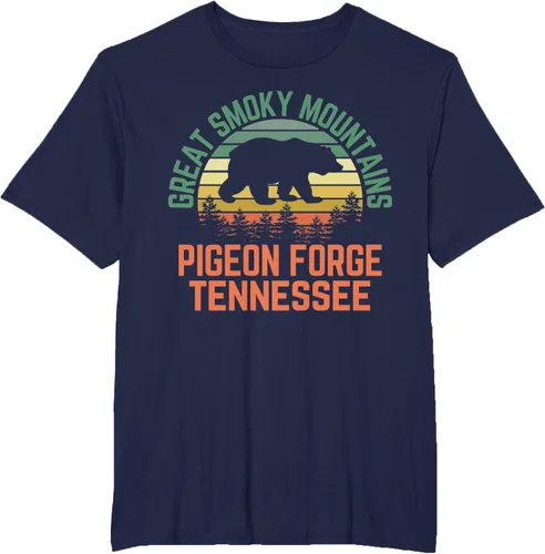 Vista 50 de Camiseta Pigeon Forge Great Smoky Mountains National Park Tennessee, Negro, S