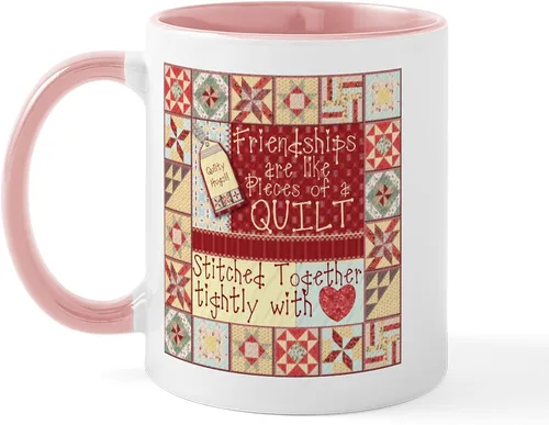 Vista 36 de CafePress I'd Rather Be Quilting Mug Taza de café de cerámica de 11 oz (11.0 fl oz)
