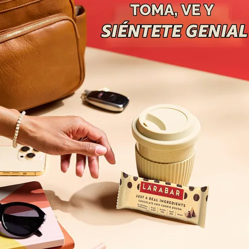 Vista 7 de Larabar Barras de masa de galletas con chispas de chocolate, veganas, sin gluten, 6 barras