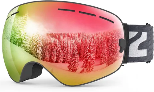 Vista 11 de ZIONOR X - Gafas de esquí - Gafas de snowboard con lente desmontable OTG para hombres, mujeres y adultos