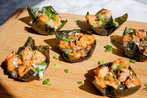 Vista 3 de ONE ORGANIC Sushi Nori Premium - Algas orgánicas tostadas (10 hojas completas)