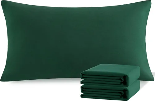 Vista 72 de NTBAY Juego de fundas de almohada estándar, paquete de 2 fundas de almohada de microfibra cepillada de 20 x 26 pulgadas, suaves, sin arrugas Aqua