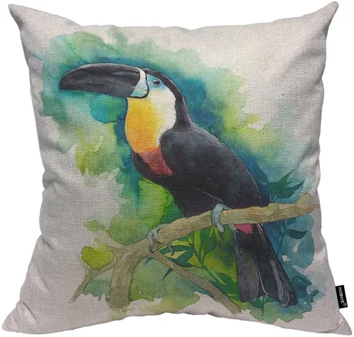 Vista 26 de HOSNYE Funda de almohada decorativa de árboles de abeto y pino 16x16, árboles verdes saludables en un cojín de almohada de abeto antiguo, funda