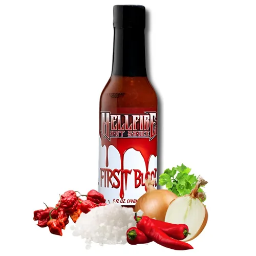 Vista 10 de Hellfire Fear This! Salsa picante galardonada Carolina Reaper de 5.0 fl oz