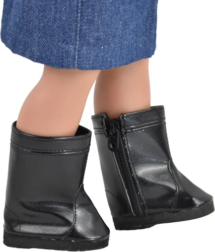 Vista 2 de Sophia's - Muñeca de 18" - Bota alta con costura central - Negro