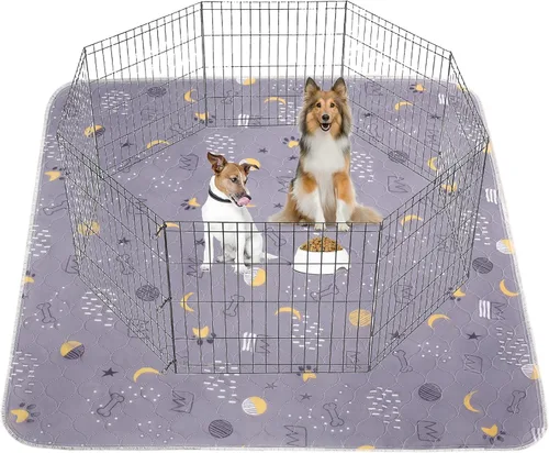 Vista 9 de UPSKY Almohadillas Lavables para Orina para Perros Paquete de 4 de 18" x 24" Almohadillas Reutilizables para Cachorros Impermeables Almohadillas
