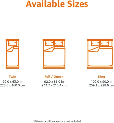 Vista 5 de Amazon Basics Manta de edredón, reversible, microfibra ligera, para todas las estaciones, felpa suave, lavable a máquina, individual/individual XL
