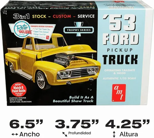 Vista 5 de AMT 1953 Ford Pickup Kit de modelo a escala 1:25