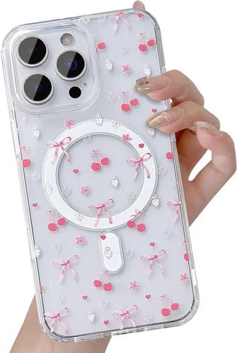 Vista 11 de UEEBAI - Funda magnética para iPhone 11, diseño de lazo, compatible con MagSafe, funda transparente delgada inalámbrica, antiamarilleo, a prueba