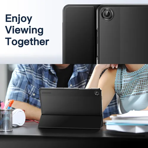 Vista 8 de JETech Funda para Samsung Galaxy Tab A9+ / A9 Plus de 11 pulgadas 2023, funda protectora delgada y translúcida trasera de tres pliegues para tablet