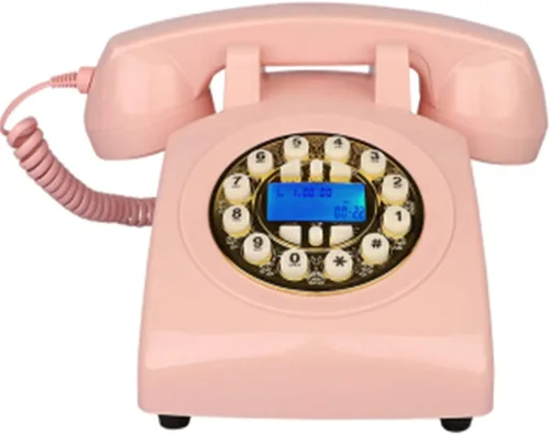 Vista 3 de Teléfono Vintage 1970s Estilo Retro Teléfono Fijo, Auténtico Tono Retro