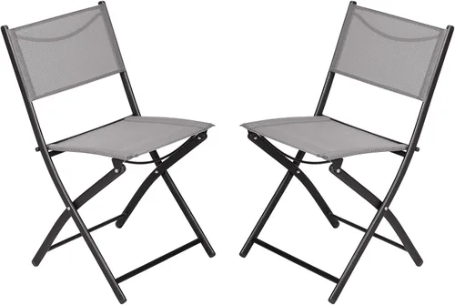 Vista 3 de Flash Furniture Brazos - Sillas plegables comerciales para interiores y exteriores, respaldos/asientos Flex Comfort, marcos de metal, diseño Negro