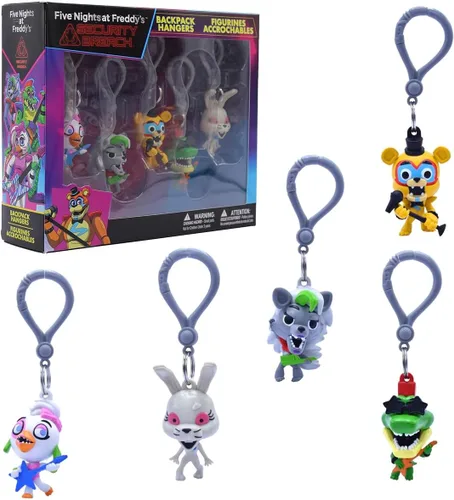 Vista 2 de Just Toys LLC Five Nights at Freddy's - Perchas para mochila (Five Nights at Freddy's Security Breach Backpack Hanger S1 Caja de coleccionista)