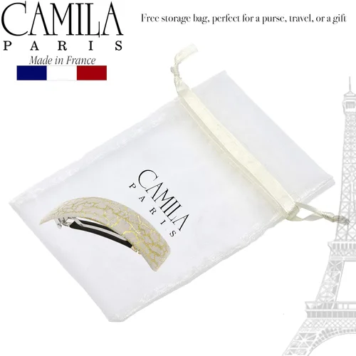 Vista 5 de Camila Paris CP2553 - Pinza de pasador de pelo francés para niñas, para cabello largo y rizado, grueso, rizado, ondulado, agarre fuerte, pinzas