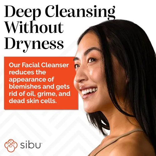 Vista 3 de sibu Sea Buckthorn - Limpiador facial y lavado facial (4 onzas) Limpia suavemente la piel, reduce las manchas y elimina el maquillaje. Ligeramente