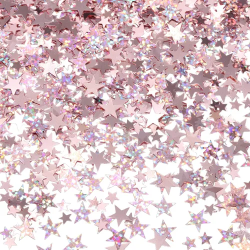Vista 15 de Hestyia Confeti de Estrella de 60 g con Purpurina, Confeti de Mesa de Papel Metálico para Navidad, Fiesta, Boda, Festival