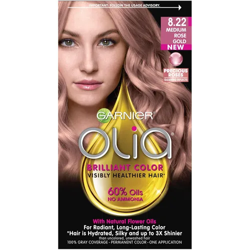 Vista 24 de Garnier Olia Tinte de cabello sin amoníaco [5.60] rojo granate medio, 1 unidad 5.6 Rojo granate medio