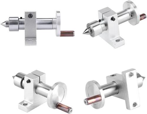 Vista 2 de Centro giratorio de doble rodamiento ajustable Centro giratorio Piezas de bricolaje para mini máquina de torno Herramienta de carpintería