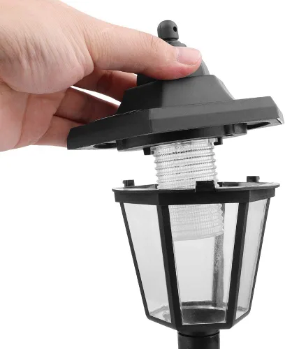 Vista 8 de 2 faroles solares de pared, lámpara de pared LED de inducción automática para jardín al aire libre, resistente a la intemperie, linterna de pared