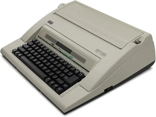 Vista 5 de Nakajima Máquina de escribir electrónica portátil WPT-160 con pantalla y memoria