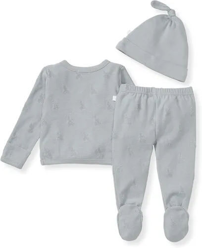 Vista 2 de Burt's Bees Baby baby-girls - Conjunto unisex para bebé Take Me Home, paquete de 3 piezas, camiseta, pantalón y sombrero