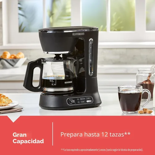 Vista 4 de BLACK+DECKER Split Brew - Cafetera digital de 12 tazas, CM0122, café helado o caliente, programable, toque rápido, mantiene el calor de 4 horas