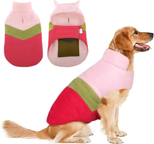 Vista 25 de ASENKU Dog Winter Coat, Reversible Dog Jacket for Small Medium Large Dogs Army Green