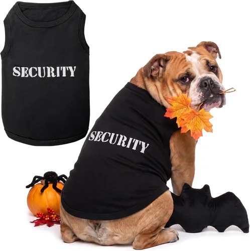 Vista 13 de Camiseta para Perro Parisian Pet - Camiseta Bordada FBI - 100% Algodón, Ropa Transpirable para Perros - Chaleco para Mascotas Sin Mangas - Camisas