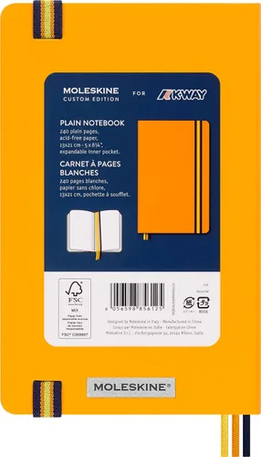 Vista 3 de Moleskine Limited Edition Notebook K-Way, Large, Plain, Orange (5 x 8.25)