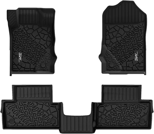 Vista 10 de 3W Alfombrillas para Ford F-150 2015-2025 y F150 Lightning SuperCrew 2022-2025 (sin almacenamiento plano plegable), TPE para todo tipo de clima
