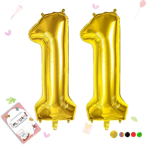 Vista 119 de Globos grandes de 40 pulgadas de números del 0 al 9, globos numéricos para decoración de fiesta de cumpleaños, globos de helio de aluminio