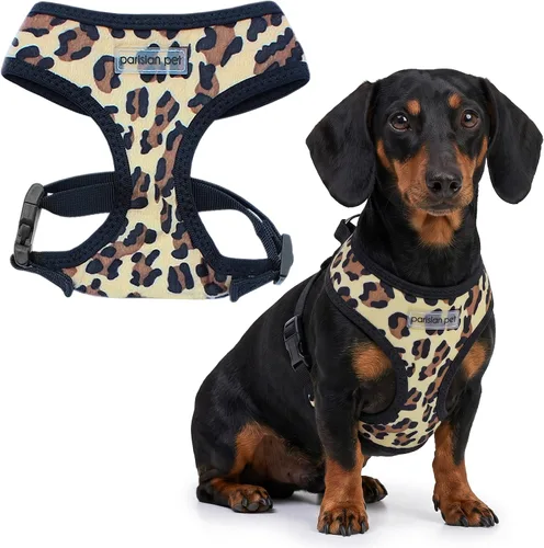 Vista 16 de Arnés para perro Parisian Pet - Arnés de libertad ajustable - Chaleco para perro de camuflaje verde - Arnés para perro de 100% tela de malla