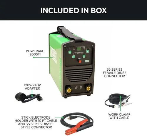 Vista 2 de PowerARC 200ST 200amp TIG Stick IGBT soldador 110/220 voltaje dual