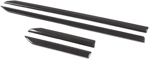 Vista 2 de Fibra de carbono estilo ABS coche lado Fender cubierta Trim tira para Land Rover Range Rover Velar 2017 2018 accesorios de coche
